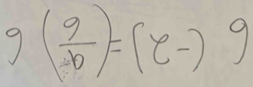 g( 9/b )=(e-)9