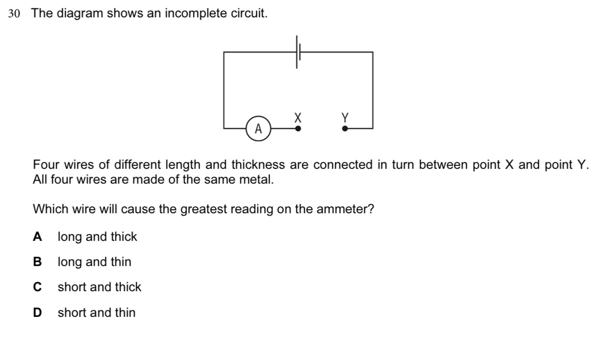 Selesai:The diagram shows an incomplete circuit. Four wires of ...