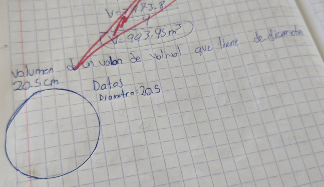 V=1473.8
v=993.45m^3
volumen oon valon de volivol gue fiene dedicumete 
Datos 
efro =20.5