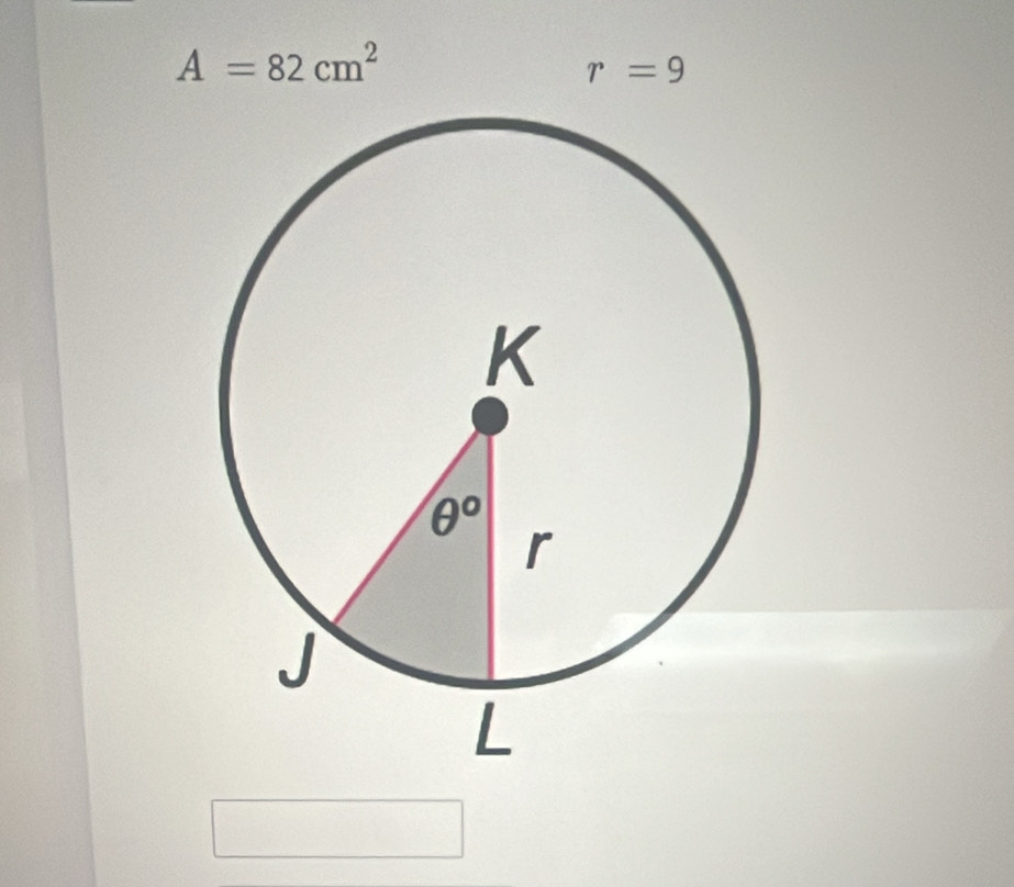 A=82cm^2
r=9