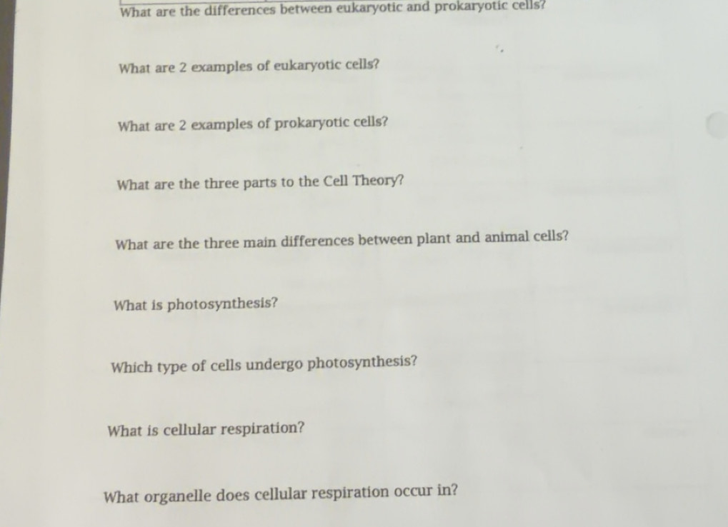 Solved: What are the differences between eukaryotic and prokaryotic ...
