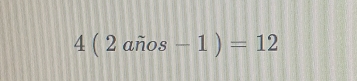 4(2awidehat nos-1)=12