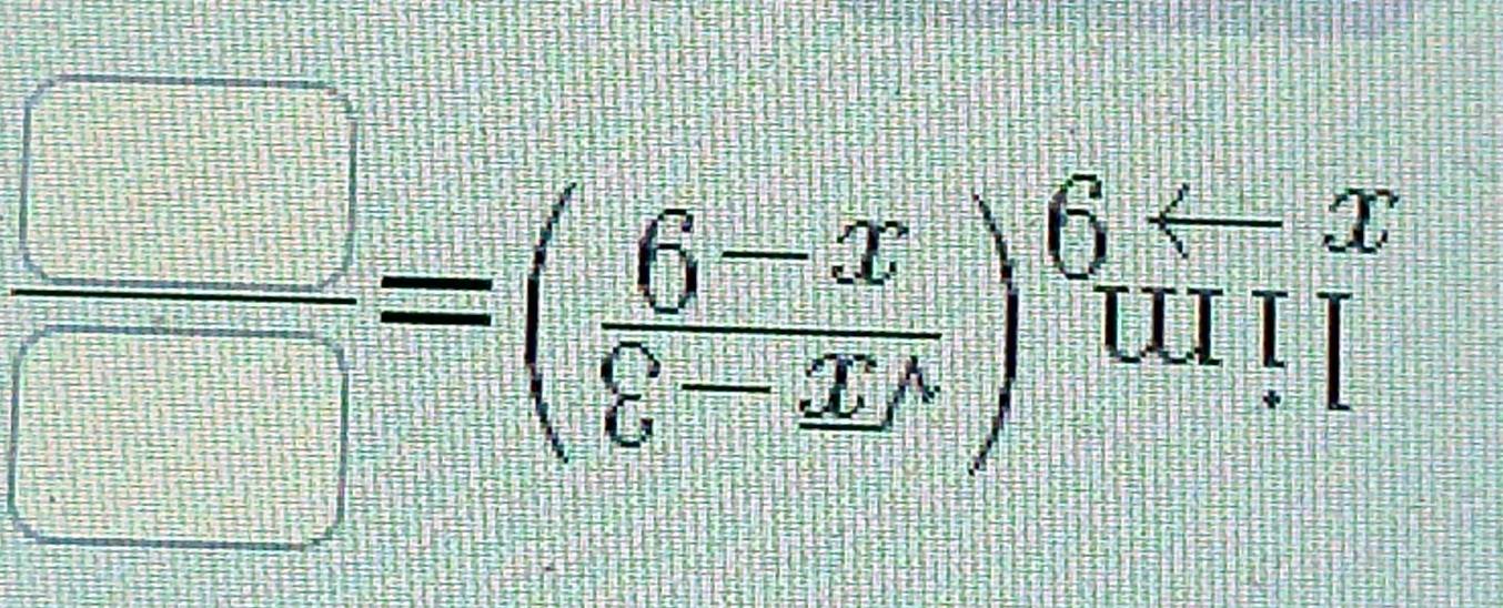 limlimits _xto 9( (sqrt(x)-3)/x-9 )= □ /□  