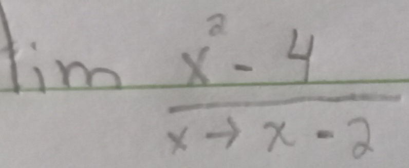 lim  (x^2-4)/xto x-2 