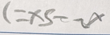 1=xS-sqrt(x)