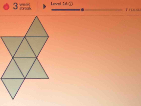 mck Level 16 ① 
streak
7 / 16 sk