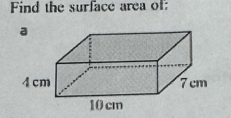 Find the surface area of