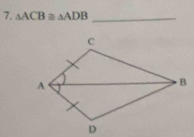 △ ACB≌ △ ADB _