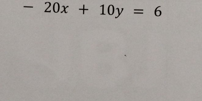 -20x+10y=6