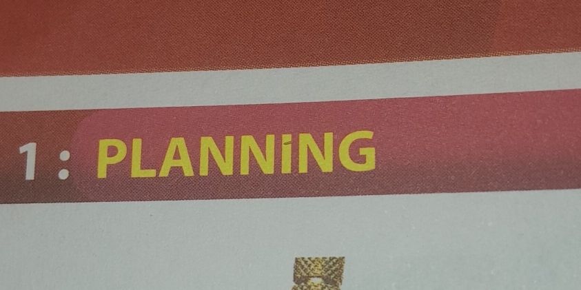 1 ： PLANNiNG