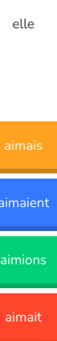 elle
aimais
aimaient
aimions
aimait