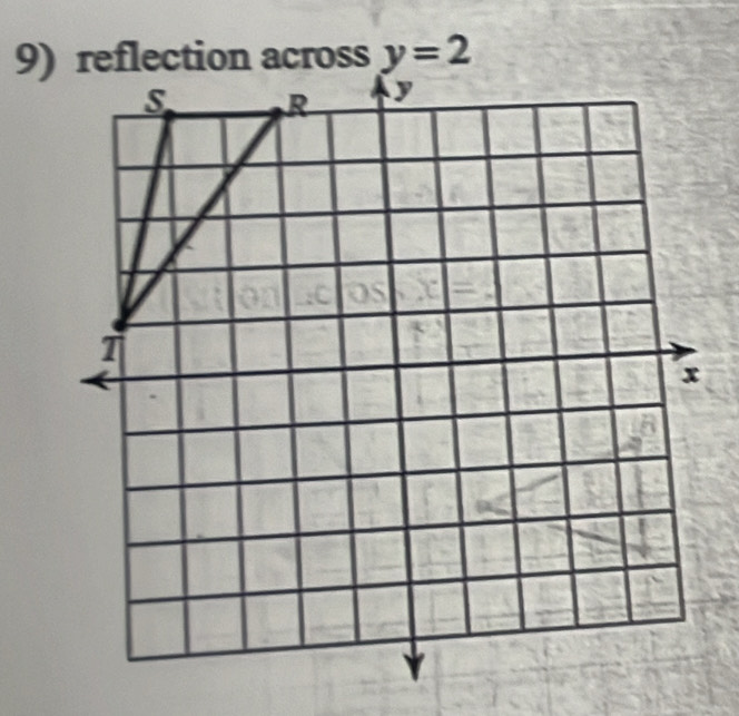 9)lection across y=2