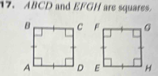 ABCD and EFGH are squares