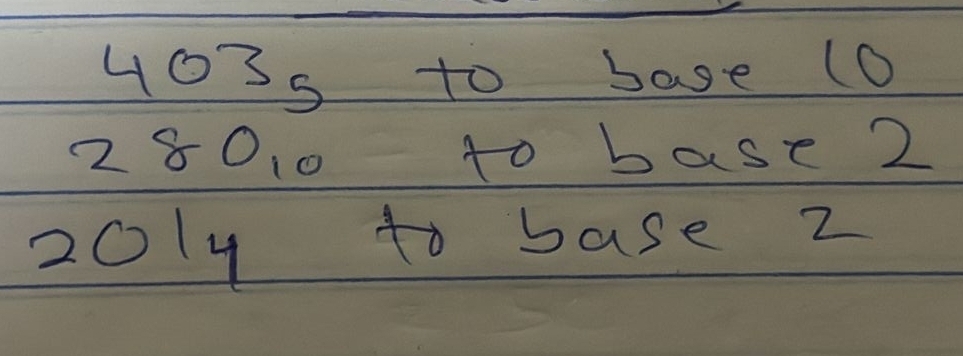 403s to base (O
28010 40 base2
2014 to base 2