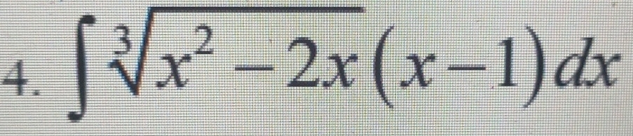 ∈t sqrt[3](x^2-2x)(x-1)dx