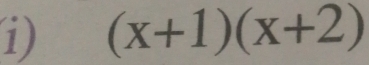 (x+1)(x+2)