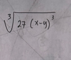 sqrt[3](27(x-y)^3)