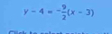 y-4=- 9/2 (x-3)