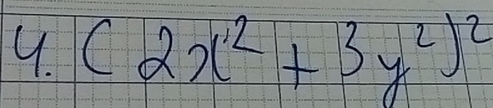 (2x^2+3y^2)^2