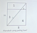 Manakah yang paling luas?