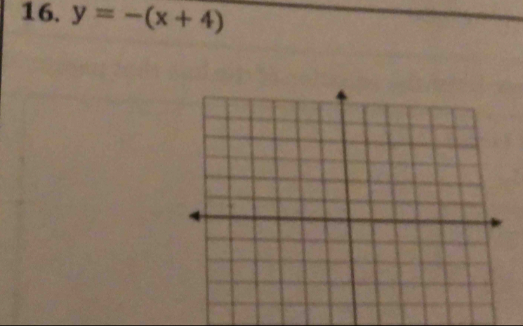 y=-(x+4)