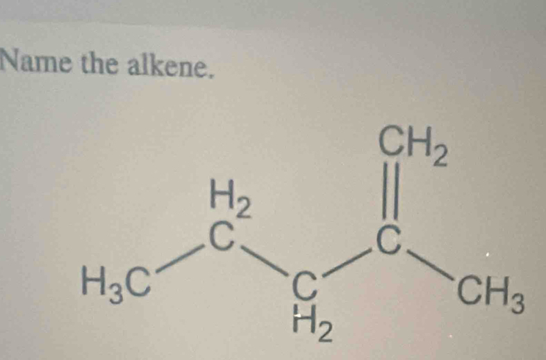 Name the alkene.