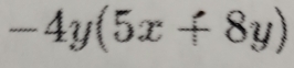 -4y(5x+8y)