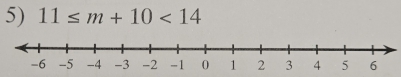 11≤ m+10<14</tex>