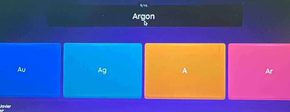 9/46 
Argon 
Au 
Ag 
A 
Ar 
Javier 
Le