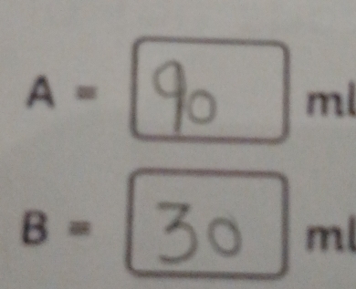 A= ^circ  190 m
B=
m