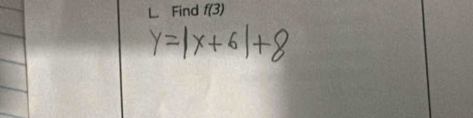 Find f(3)