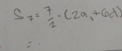 S_7= 7/2 · (2a_1+6d)