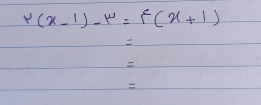 r(x-1)-r=r(x+1)