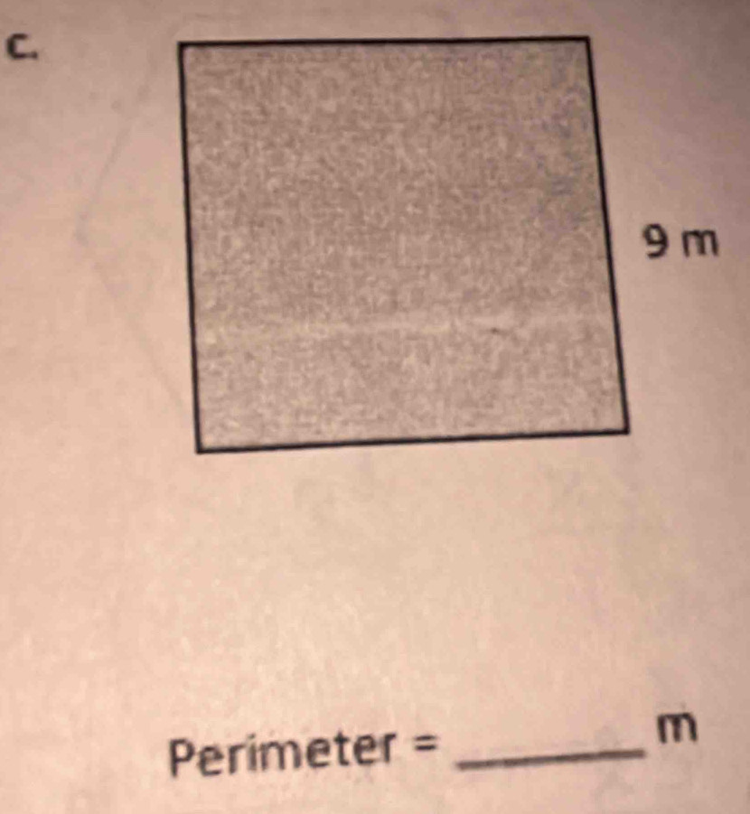 Perimeter =_
m