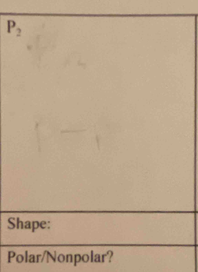 P_2
Shape: 
Polar/Nonpolar?