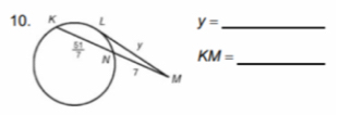 10 y= _
KM= _