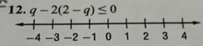 q-2(2-q)≤ 0