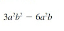 3a^2b^2-6a^2b