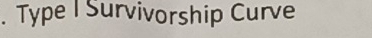 Type I Survivorship Curve