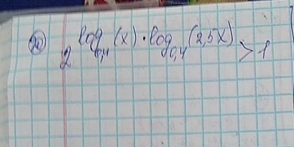 2^(log _0.4)(x)· log _0.4(2,5x)>1