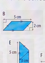 E
5 cm F
3 cm