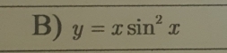 y=xsin^2x