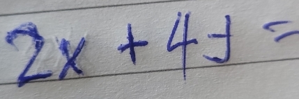 2x+4y=