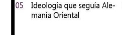 Ideología que seguía Ale- 
mania Oriental