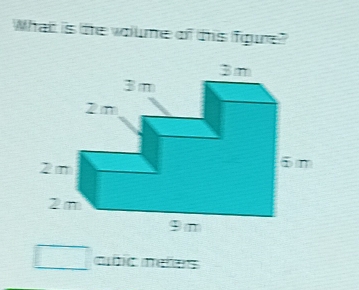 What is the volume of this fgure? 
añic meñes