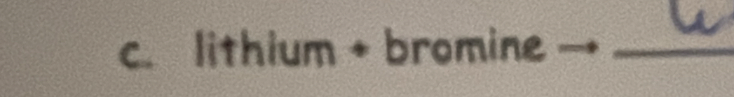 lithium+ bromine_