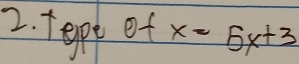 Tept of x=5x+3