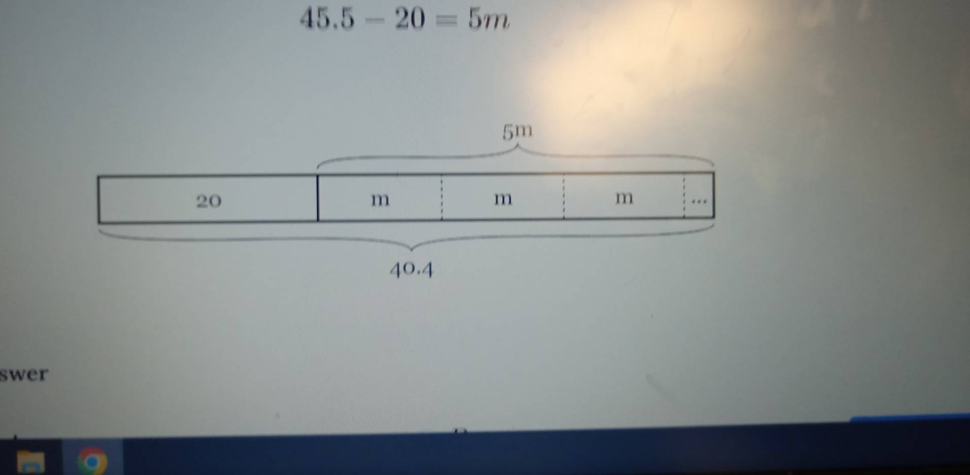 45.5-20=5m
swer