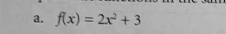 f(x)=2x^2+3