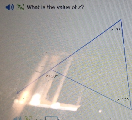 What is the value of z?
3x^2-7x